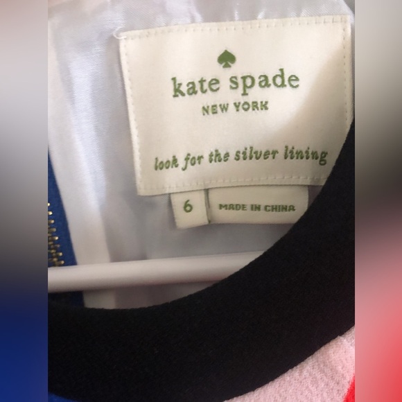 KATE SPADE Jaq Dive Right In Vibrant Floral Print Dress Short Sleeve Size 6 - Picture 6 of 6